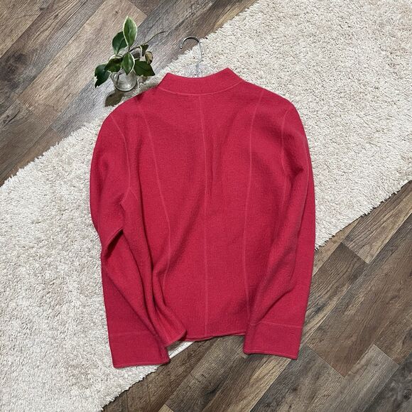 Talbots Size Large Pink 100% Wool Button Down Coat - Picture 6 of 6